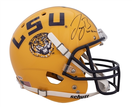 Joe Burrow Signed LSU Replica Helmet With "2019 Heisman" Inscription (Beckett)